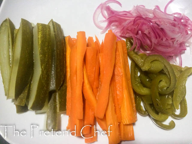 Quick pickled vegetables