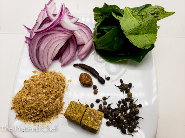 Ingredients for Awara Pepper soup, Tofu Soup