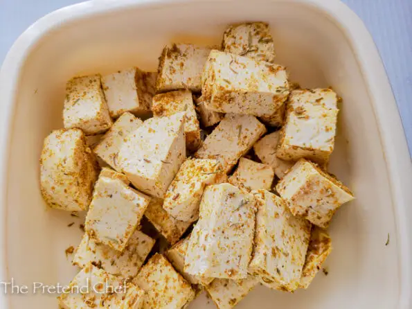 seasoned awara, tofu
