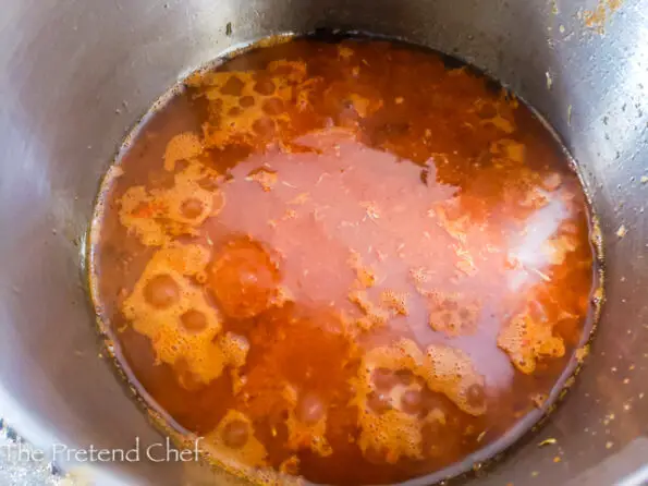 Nigerian tomato stew/ tomato sauce in a pot