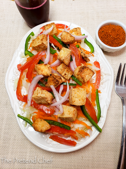 Easy Awara cabbage salad (Tofu Cabbage Salad)