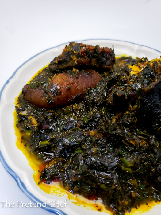 Atama with waterleaf 1 How to Prepare Atama Soup with Waterleaf