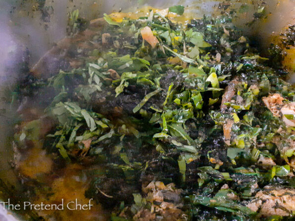 Atama with waterleaf 8 How to Prepare Atama Soup with Waterleaf