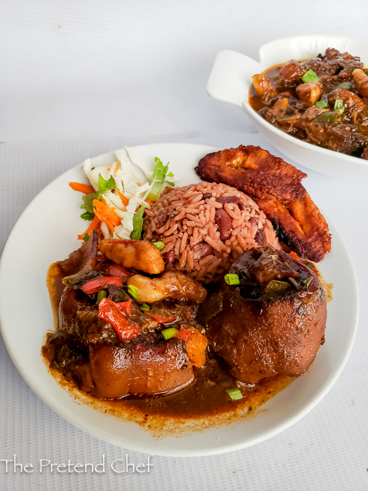 Authentic Jamaican oxtail stew