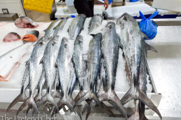 fish on display at the waterfront market dubai